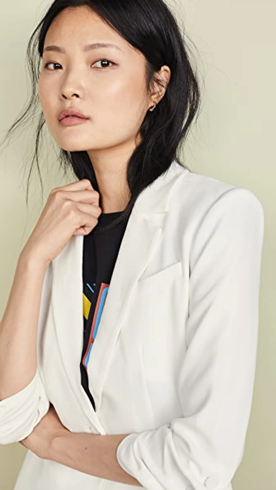 Cinq À Sept Cinq A Sept Khloe Crepe Blazer In Ivory