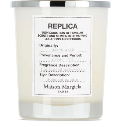 Shop Maison Margiela Replica Beach Walk Candle, 5.82 oz In White