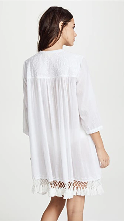 Roller Rabbit Ola Do Brazil Serafina Lightweight Tunic In White
