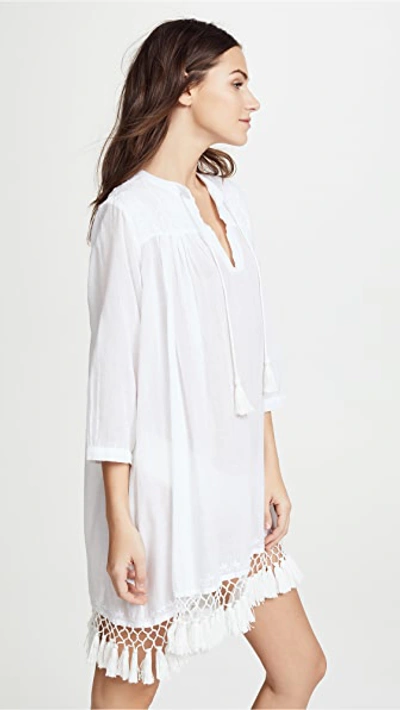 Roller Rabbit Ola Do Brazil Serafina Lightweight Tunic In White