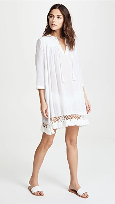 Roller Rabbit Ola Do Brazil Serafina Lightweight Tunic In White