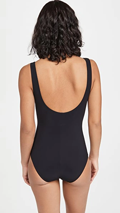 Karla Colletto Ruch-front Underwire One-piece In Black