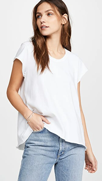 Soft Sleeve Scoop Tee