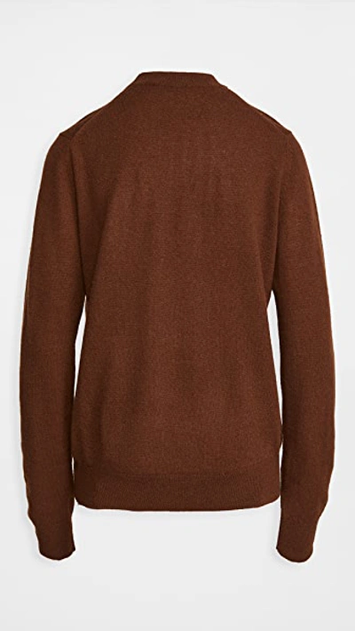 Shop Acne Studios Kalon Face Knitwear In Dark Brown