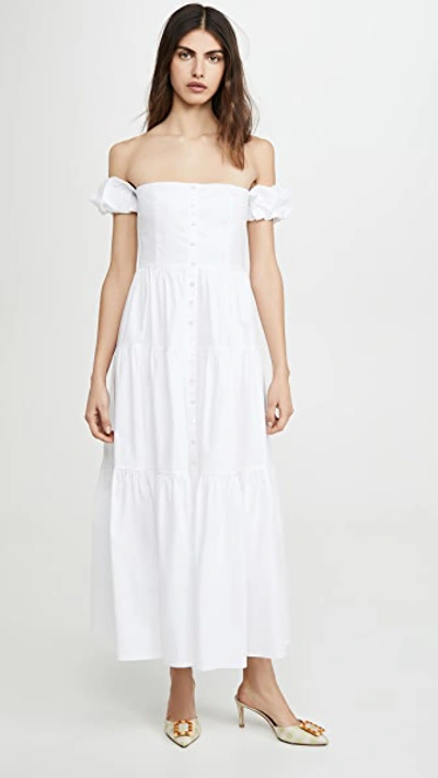 Shop Staud Elio Dress White