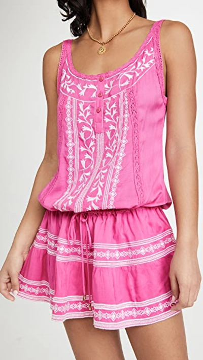 Shop Melissa Odabash Jaz Dress In Flamingo/white