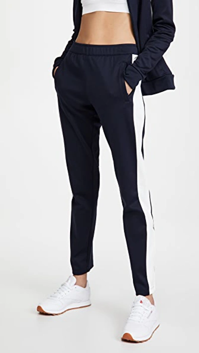 Shop Tory Sport Colorblock Track Pants In Tory Navy/snow White