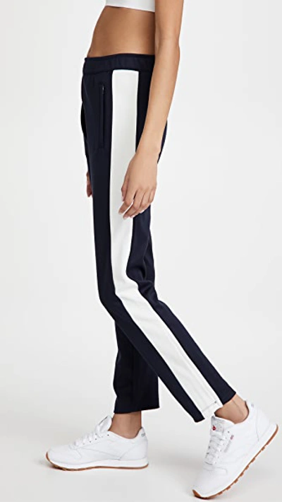 Shop Tory Sport Colorblock Track Pants In Tory Navy/snow White