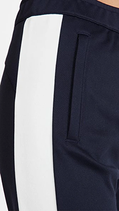 Shop Tory Sport Colorblock Track Pants In Tory Navy/snow White