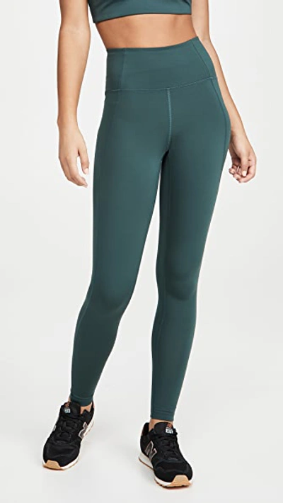 Shop Girlfriend Collective High Rise Compressive Leggings In Moss