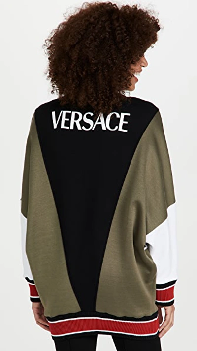 Shop Versace Mixed Sweatshirt