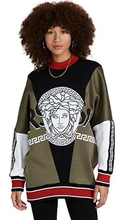 Shop Versace Mixed Sweatshirt