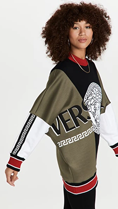Shop Versace Mixed Sweatshirt