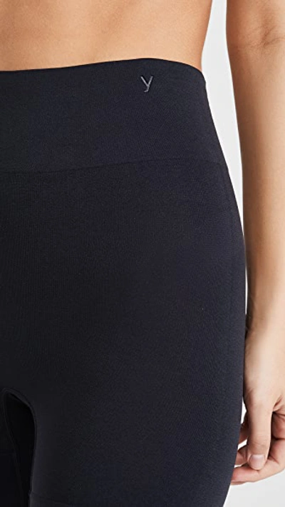 Yummie Bria No Roll Wide Hem Shorts In Black