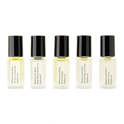 Shop Maison Louis Marie Perfume Oil Discovery Set, 5 X 3 ml In N/a