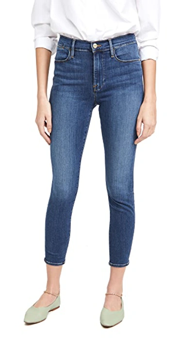 Shop Frame Le High Skinny Crop Jeans Sulham
