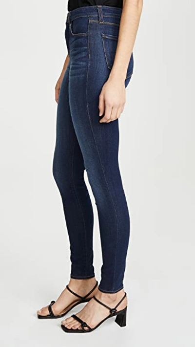Shop L Agence Marguerite Skinny Jeans Baltic