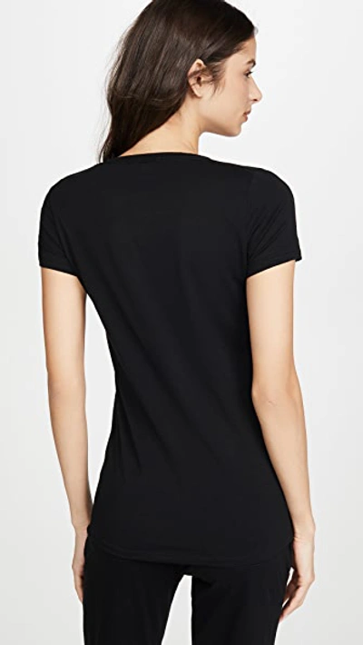 Shop Skin V Neck Tee In Black