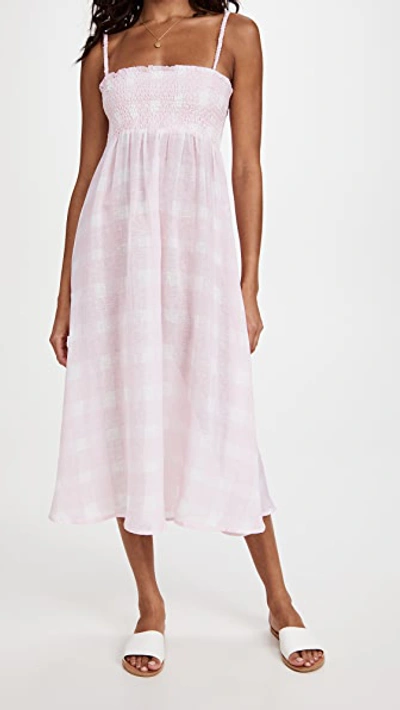 Shop Solid & Striped The Willow Dress / Skirt In Painted Gingham Cloud Pink