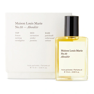 Shop Maison Louis Marie No. 10 Aboukir Perfume Oil, 15 ml In -