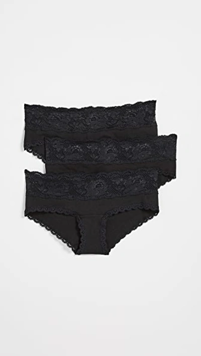 Shop Cosabella Maternity Hotpants 3 Pack Black/black/black