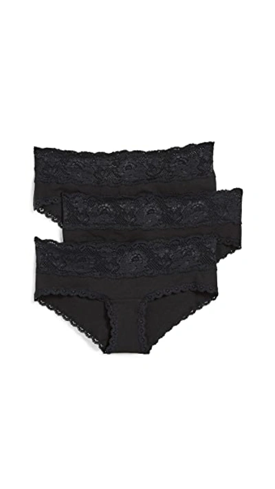Shop Cosabella Maternity Hotpants 3 Pack Black/black/black
