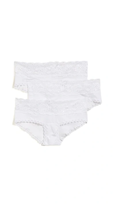 Shop Cosabella Maternity Hotpants 3 Pack White/white/white