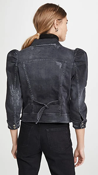 Retroféte Ada Denim Jacket In Faded Black