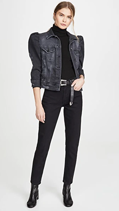 Shop Retroféte Ada Denim Jacket Faded Black