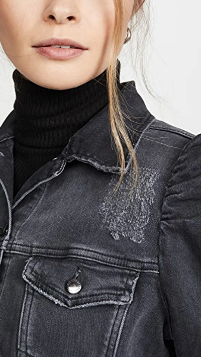 Retroféte Ada Denim Jacket In Faded Black