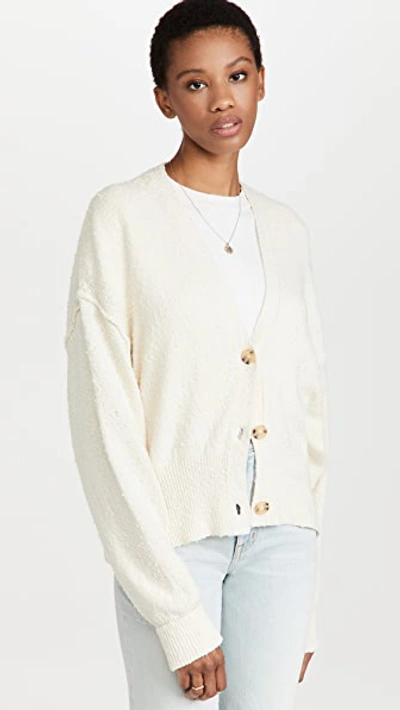Free People Womens Cream Found My Friend Cotton-blend Cardigan S In Cream