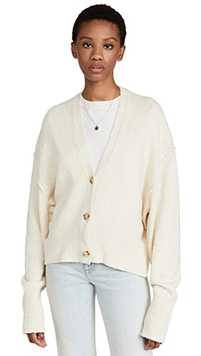 Free People Womens Cream Found My Friend Cotton-blend Cardigan S In Cream