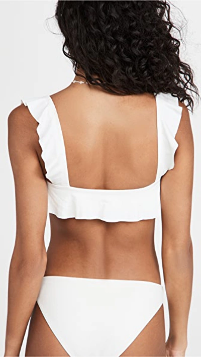 Eberjey So Solid Jane Bikini Top In Ecru