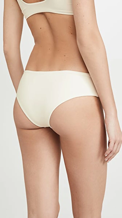 Shop Mikoh Bondi Cheeky Bikini Bottoms In Bone