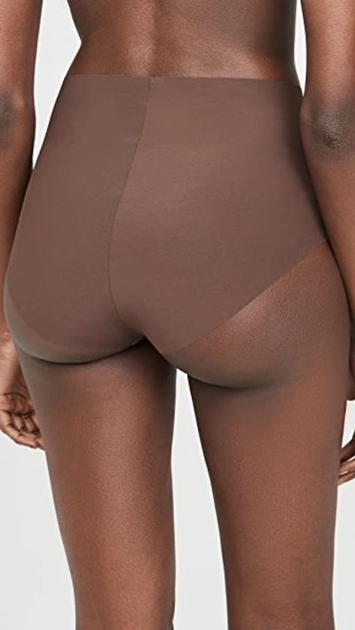 Shop Commando Classic High Rise Panties In Mocha