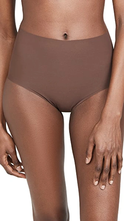 Shop Commando Classic High Rise Panties In Mocha