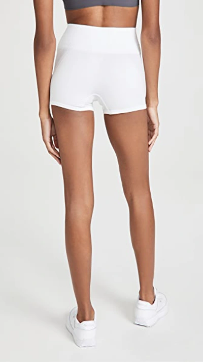Shop Tory Sport High-rise Seamless Shorts In Snow White