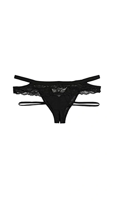 Shop Honeydew Intimates Lucy Elastic & Lace Panties Black