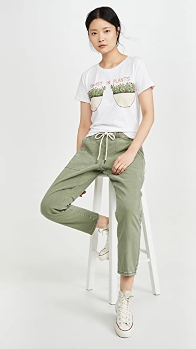 Shop One Teaspoon Shabbies Drawstring Boyfriend Jeans Super Khaki