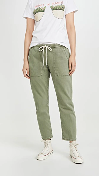 One Teaspoon Shabbies Drawstring Boyfriend Jeans In Super Khaki