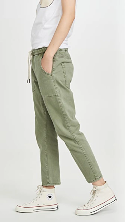 One Teaspoon Shabbies Drawstring Boyfriend Jeans In Super Khaki