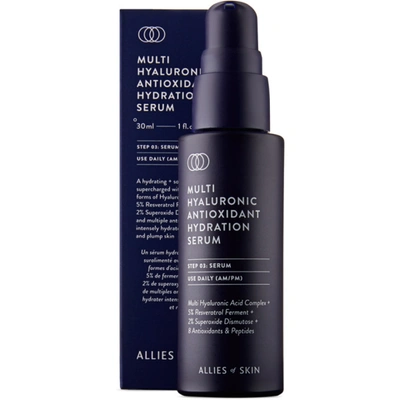 Shop Allies Of Skin Multi Hyaluronic Antioxidant Hydration Serum, 30 ml In -