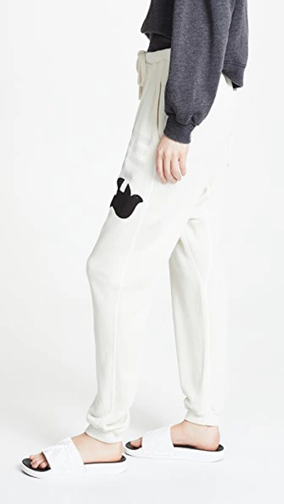 Freecity Super Fluffy Pocket Sweatpants In Creamy Yumm