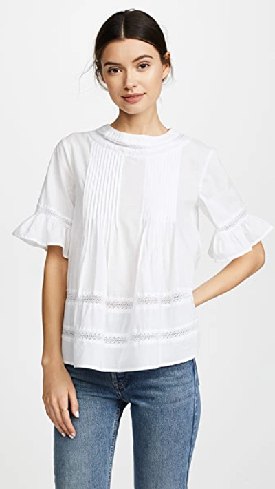 Shop English Factory Lace Blouse Off White