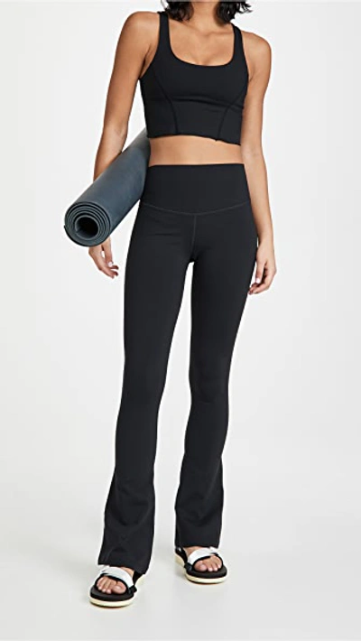 Splits59 Raquel High Waist Airweight Flare Leggings Black In Black