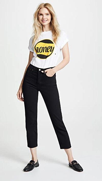 Levi's Wedgie High Waist Straight Jeans In Black Heart