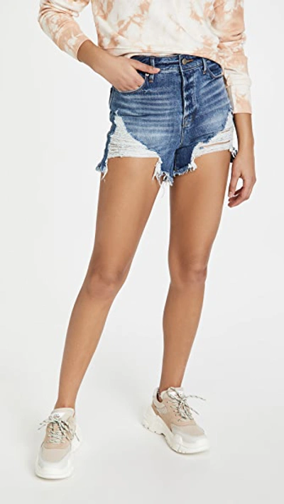 Shop Good American Bombshell Shorts In Blue646