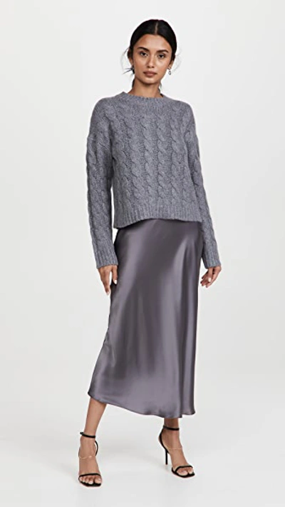 Sablyn Diana Cable Knit Cashmere Sweater In Tornado | ModeSens