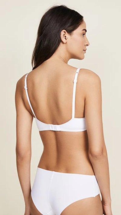 Shop Calvin Klein Underwear Perfectly Fit Memory Touch T-shirt Bra White