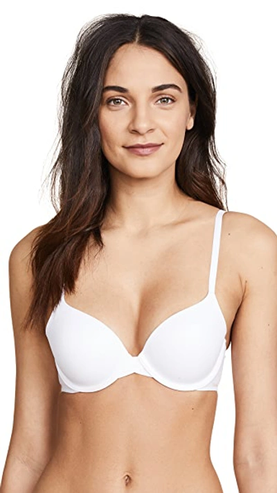 Shop Calvin Klein Underwear Perfectly Fit Memory Touch T-shirt Bra White